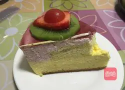 Illustration of how to make two-color mousse crystal cake 15