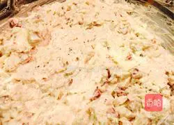 Illustration of how to make steamed preserved radish cake 11