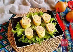 Illustration of how to make egg rolls 11