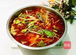 Illustration of the men's version of boiled fish 14