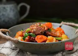 Illustration of how to make beef, carrot and potato stew 8