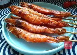 Illustration of grilled prawns 5