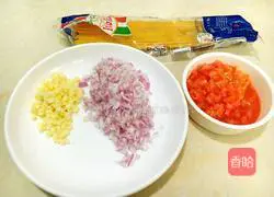 Illustration of how to make tomato sauce pasta 3