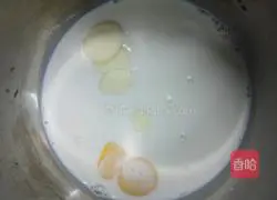 Raspberry White Chocolate Illustration of how to make mousse 1