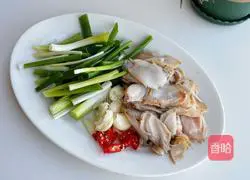 Illustration of how to make green onion-flavored abalone 1