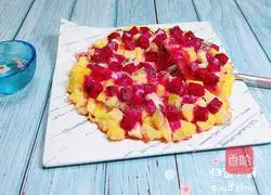 Illustration of how to make steamed buns and fruit pizza 14