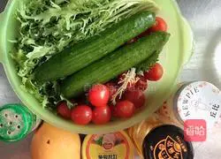 Tuna Garden Vegetable and Fruit Salad (low-fat version) Illustration of how to make fat version 1