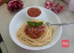 Illustration of how to make tomato minced meat pasta 11