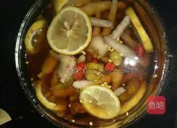 Illustration of how to make chicken feet with lemon and pickled pepper 5 