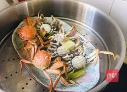 Illustration of how to make steamed rice field crab 7