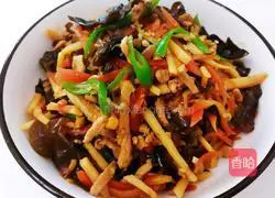 Illustration of how to make fish-flavored shredded chicken 5