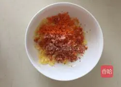 Illustration of how to make black pepper mashed potato cake 4