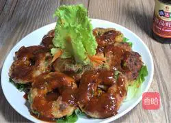 Illustration of how to make colorful shrimp rings 17