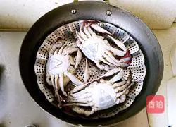 Illustration of how to make steamed swimming crabs 3