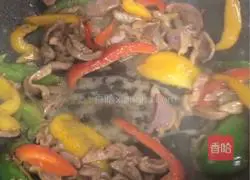 Illustration of how to make fried chicken with colorful pepper 7