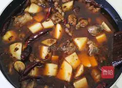 Illustration of how to make large plate chicken 7