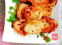 Illustration of how to make pan-fried lotus root slices 8