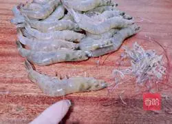 Illustration of how to make braised prawn bento 2