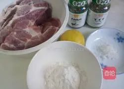 Illustration of how to make black pepper pork chop 1