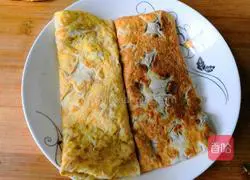 Illustration of how to make egg meat rolls 9