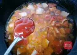 Illustration of how to make bacon pasta 9