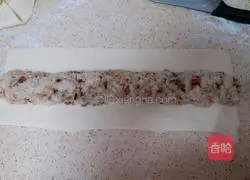 Illustration of how to make Cantonese glutinous rice rolls 14