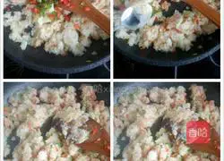 Illustration of how to make colorful mashed potatoes 8