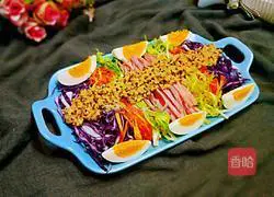 Illustrated recipe for functional salad to reduce fat and gain muscle 21