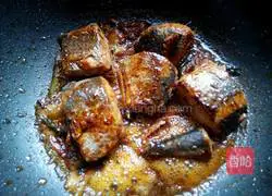 Illustration of braised mackerel recipe 7