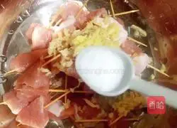 (Afternoon tea) Illustration of how to make fragrant toothpick meat 7