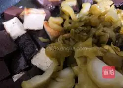 Illustration of how to make black and white tofu 3