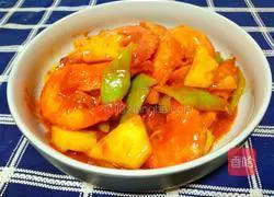 Pineapple Shrimp (Sweet and Sour Version) Recipe Illustration 9