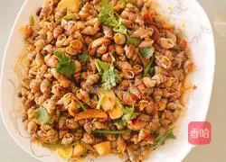 Illustration of how to stir-fry conch clams 3