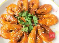 Illustration of braised prawns in oil 15