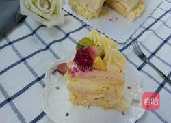 Colored Fruit Cream Cake Recipe Illustration 8