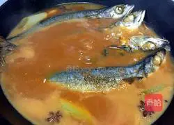 Illustration of home-style stewed mackerel 7