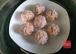 Illustration of how to make sweet potato and glutinous rice balls 9