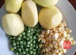 Illustration of how to make milky mashed potato salad 1