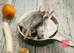 Illustration of grilled silver pomfret 1