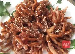 Illustration of how to make chrysanthemum meat 8