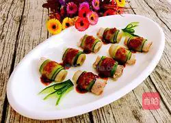 Illustration of how to make garlic white meat rolls 11