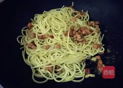 Illustration of how to make curry spaghetti 11