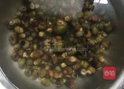 Illustration of how to make spicy snails 1