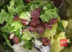 Illustration of how to make mashed potato bibimbap 6