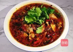 Illustration of how to make spicy boiled pork slices 8