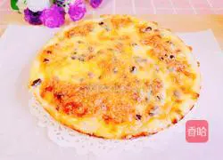 Illustration of how to make banana honey bean pizza (homemade pizza embryo) 19