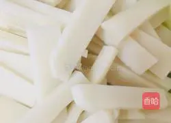 Illustration of how to make fried rice cake with spareribs 2