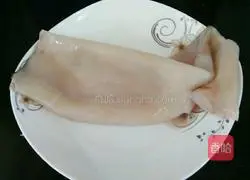 Illustration of how to make fried squid 1