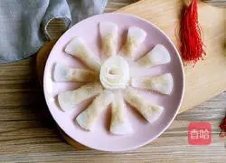 Illustration of how to make crystal radish rolls 10