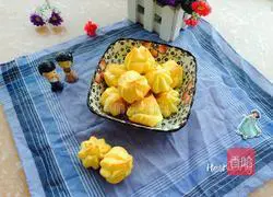 Illustration of how to make puffs (custard sauce) 10